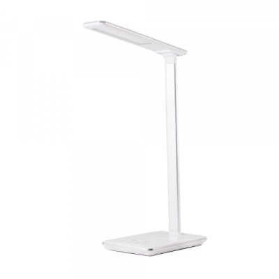 Lampa Led Birou Huslog OW-0648 cu Incarcare Wireless, Alba OW-0648 foto