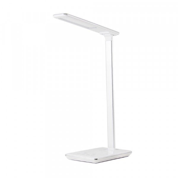 Lampa Led Birou Huslog OW-0648 cu Incarcare Wireless, Alba OW-0648