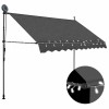 VidaXL Copertină retractabilă manual cu LED, antracit, 300 cm 145866