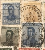 Timbre America Interbelica TMB1AMC Argentina serie/lot 4 - centavos