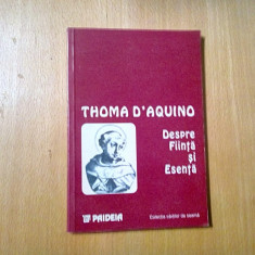 THOMA D`AQUINO - Despre Finta si Esenta - Ed. Bilingva - Paideia, 1995, 131 p.