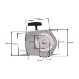 Demaror drujba compatibil Stihl 028, 028AV, 028 Super, 028 WB