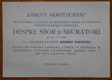 Cumpara ieftin Invitatie la conferinta Cercul Aerotehnic; Despre sbor si sburatori, Col. aviator Andrei Popovici, interbelica