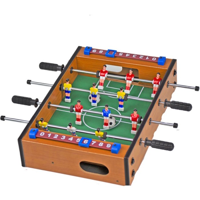 Mini Masa de Fotbal cu Teren si 12 Jucatori Cyrax, 34.5 x 23 x 7 cm pentru copii/adulti