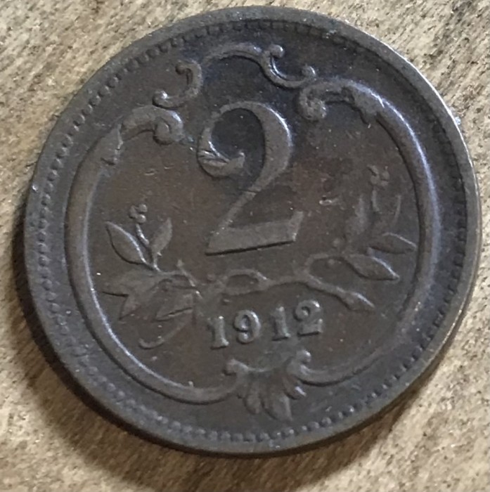 MNDSTR AUT22 Austro-Ungaria 2 hellar 1912