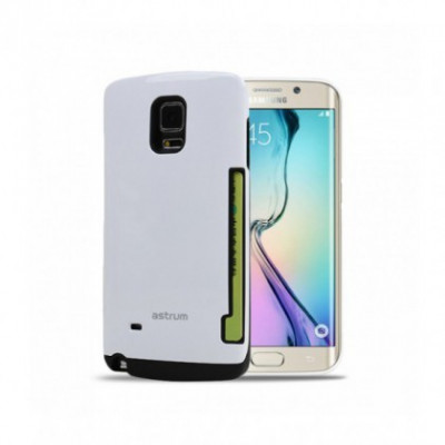 Husa Capac Astrum TC CARD RO Samsung G925 Galaxy S6 EDGE Alba foto