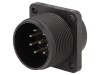 Conector circular soclu IP67 8 pini argintat tată