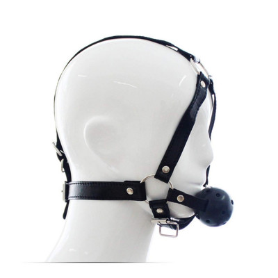 Masca Head Harness + Ball Gag [ Calus cu Bila ] foto