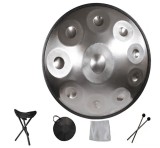 Cumpara ieftin Ananda Handpan Argintiu cu 10 note