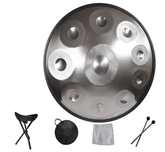 Ananda Handpan Argintiu cu 10 note