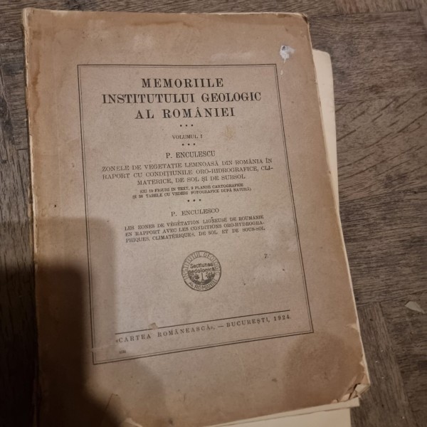 Memoriile Institutului Geologic al Romaniei - P. Enculescu Vol 1