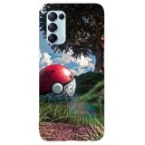Husa compatibila cu Oppo A54 5G model Old pokeball, Silicon, TPU, Viceversa, Transparent, Carcasa