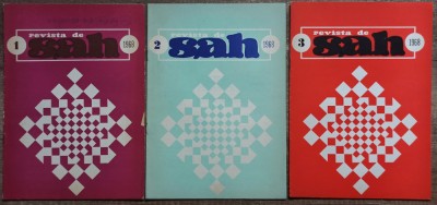 Revista de Sah, 3 numere din 1968 foto