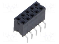 Conector Samtec siruri pini soclu tata PIN 10 THT drept foto