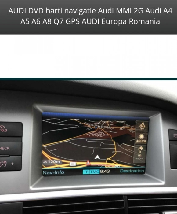 AUDI DVD harti navigatie Audi MMI 2G Audi A4 A5 A6 A8 Q7 GPS AUDI Europa Romania