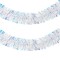 Beteală Decorativă Crăciun, Tinsel Holografic, Lungime 2m, Lățime 12cm, Alb
