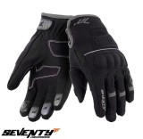 Manusi femei pentru scuter - motocicleta Touring iarna Seventy model SD-C45 negru/gri &ndash; WinterTex S (7 cm)
