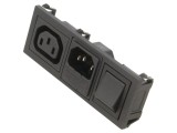 Conector Alimentare AC 10A 250VAC IEC 60320