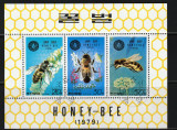 Asia, Coreea de Nord, 1979 | Flori, Insecte, Albine | Coală cu margine | aph