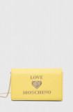 Love Moschino poseta culoarea galben, JC4083PP1CLF0