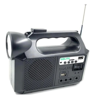 Kit solar portabil GDLITE GD8017 Music cu Bluetooth pentru Camping foto