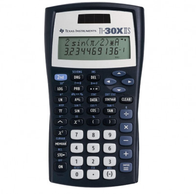 Calculator stiintific de birou Texas Instruments TI-30 XIIS Albastru - SECOND foto