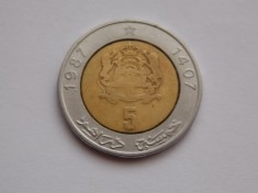 5 dirhams 1987 Maroc foto
