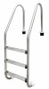 Scara Piscina Inox 3 Trepte Emaux NSL 315-S, Balustrada Larga, Antiderapanta, Otel AISI 304