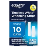 Benzi pentru albirea dinților Equate Timeless White, tratament 10 zile, 20 benzi