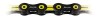Lant bicicleta KMC X11SL DLC, 11 viteze, 116 zale, Negru/Galben, 5.5mm bolt, greutate 243g, MissingLink inclus