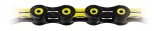 Lant bicicleta KMC X11SL DLC, 11 viteze, 116 zale, Negru/Galben, 5.5mm bolt, greutate 243g, MissingLink inclus