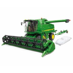 Jucarie Combina Agricola Bruder John Deere T670i foto