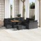 vidaXL Set de canapele pentru grădină 13 pcs Negru 80 x 80 x 71 cm 3364139