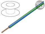 Cablu Electric 2,5mm2 PVC Albastru-Verde 50m