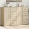 vidaXL Dulapuri, 2 buc., stejar sonoma, 59x39x80 cm, lemn prelucrat 3276632