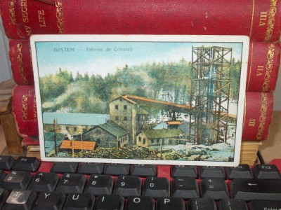 CARTE POSTALA , BUSTENI - FABRICA DE CELULOZA , EDITURA &amp;#039;&amp;#039;TRICOLORUL&amp;#039;&amp;#039; foto