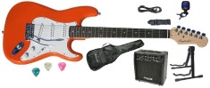 Set chitara electrica Santander ST-500 PORTOCALIU Hy-X-AMP Soundmaster 45 foto