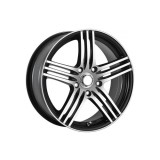 Set 4 jante aliaj ART 17x7 4x108 ET35 negru diamond cut, Peugeot/Citroen/Ford