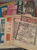 UNIVERSUL COPIILOR, HELION, ORION, ALFA, SPATII ENIGMATICE, ARGONAUTII== LOT SAPTE REVISTE S.F. ANII 90
