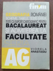 Geografia Romaniei scheme, tabele, teste grila pentru bacalaureat si admiterea la facultate- Viorela Anastasiu foto