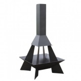 Incalzitor de terasa/gradina, Pyramid Rocket KRO-1073, Otel, Negru, 1580x800 mm, grosime 3 mm, VivaTechnix