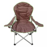 Cumpara ieftin Scaun pescuit, camping, pliant, structura metalica, maro, 60 x 60 x 105 cm