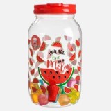 Dozator de bauturi cu robinet, 3,8 L, design pepene verde, include 24 cuburi de gheata reutilizabile, CMCLASS