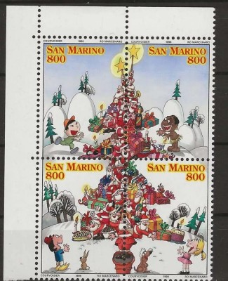 San Marino 1998 - Craciun, serie neuzata foto