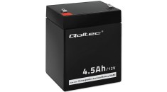 Baterie Qoltec AGM | 12V | 4,5 Ah | max 67,5A
