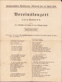 HST A1912 Hermanstadter Musikverein 1919 Vereinstkonzert Sibiu