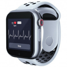 Ceas Smartwatch cu telefon iUni Z6S, Touchscreen, Bluetooth, Notificari, Camera, Pedometru, White foto