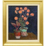Spiru Vergulescu, Vase cu flori (ulei pe panza)