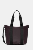 Rains poșetă 14160 Tote Bag Mini culoarea maro, 14160