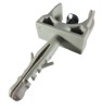 Set 100 cleme cu diblu si holsurub 6x30mm pentru tuburi PVC rigide 25mm